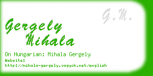 gergely mihala business card